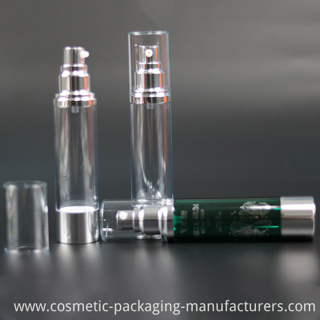 Sample Free Provided Luxury Custom Plastic Airless Pump Bottle for Skincare (NAB25)